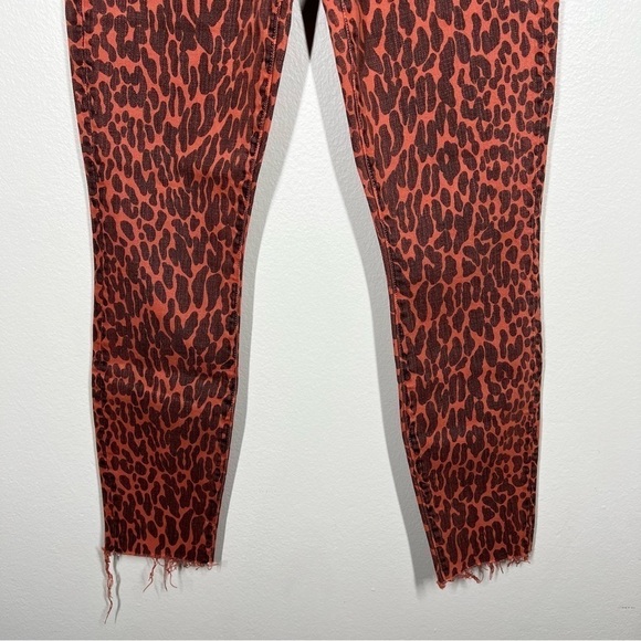 Mother Womens High Waisted Looker Ankle Fray Jeans Animal Attraction Size 26 NWT - Picture 4 of 12